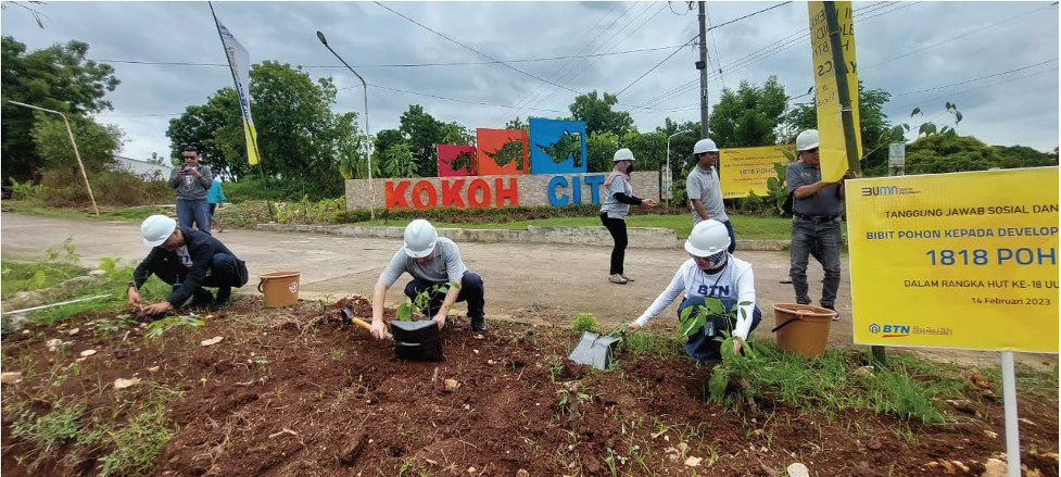 Read more about the article Kegiatan Tanam 1818 Pohon dengan Bank BTN Syariah